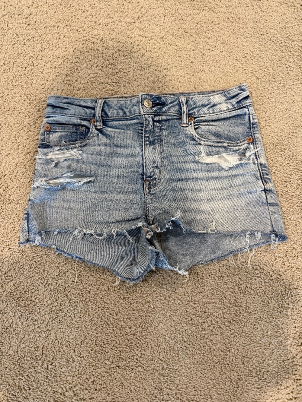 American eagle high rise jean shorts